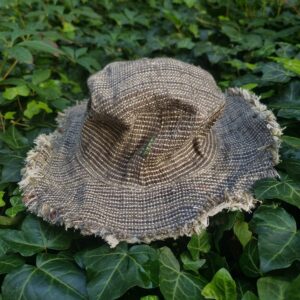 Konopny kapelusz z rondem