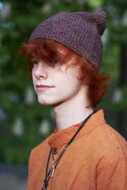 Pomarańczowa koszula z długim rękawem