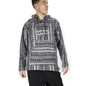 Bluza z bawełny gheri - szaro-czarna