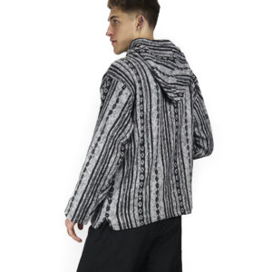 Bluza z bawełny gheri - szaro-czarna