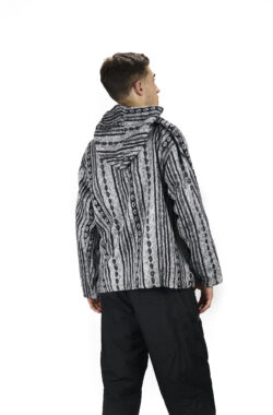 Bluza z bawełny gheri - szaro-czarna