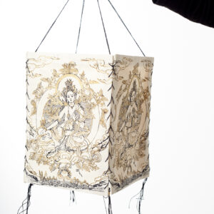 LAMPION z papieru czerpanego - bogini TARA
