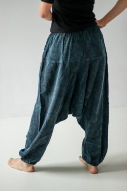 Przecierane spodnie alladynki szarawary vintage luźne, Kana Sapiens