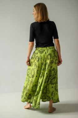 Długa spódnica bawełniana, wzory słońce, księżyc i gwiazdy, handmade w Nepalu, Kana Sapiens