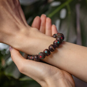 Bransoletka drewniana - różana