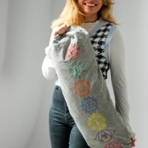 Bawełniana torba na matę do jogi