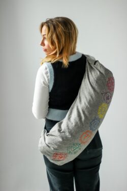 Bawełniana torba na matę do jogi