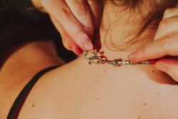 Kolia ze srebra tybetańskiego