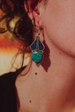 Kolczyki emaliowane - orientalne