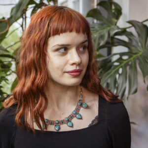 Kolia ze srebra tybetańskiego