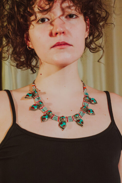 301 Kolia ze srebra tybetańskiego