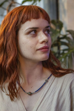 Delikatny naszyjnik ze srebra tybetańskiego