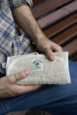 Etui z konopi - saszetka na tytoń