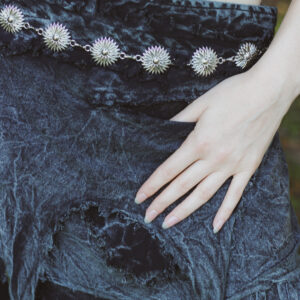 Psychodeliczna spódniczka - czarna