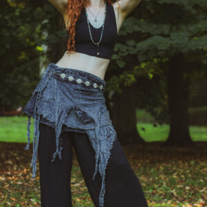 Psychodeliczna spódniczka - czarna