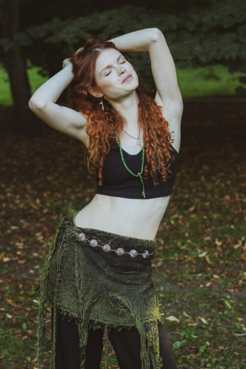 Psychodeliczna spódnica Psychodeliczna spódniczka - zielona