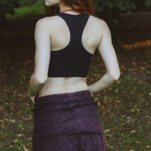 Psychodeliczna spódniczka - bordowa