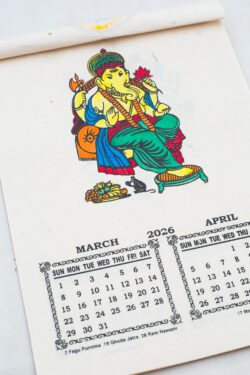 Kalendarz ścienny 2026 - Ganesh