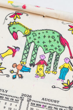 Kalendarz ścienny 2026 - Słonie Mithila