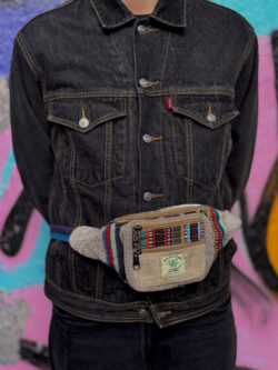 Kolorowa nerka Himalayan Hemp - beżowa kieszonka