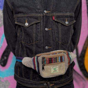 Kolorowa nerka Himalayan Hemp - beżowa kieszonka