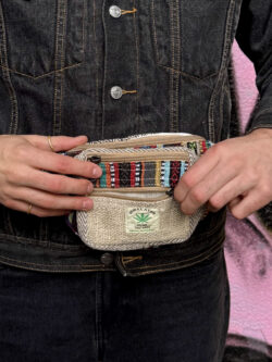 Kolorowa nerka Himalayan Hemp - beżowa kieszonka