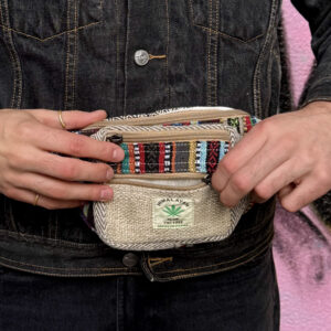 Kolorowa nerka Himalayan Hemp - beżowa kieszonka
