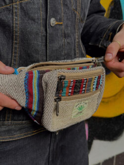 Kolorowa nerka Himalayan Hemp - beżowa kieszonka