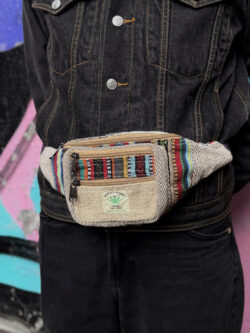 Kolorowa nerka Himalayan Hemp - beżowa kieszonka