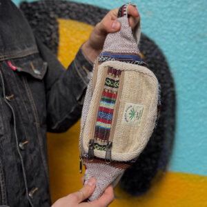 Kolorowa nerka Himalayan Hemp - beżowa kieszonka