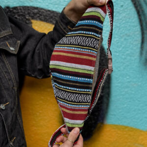 Kolorowa nerka Himalayan Hemp - beżowa kieszonka