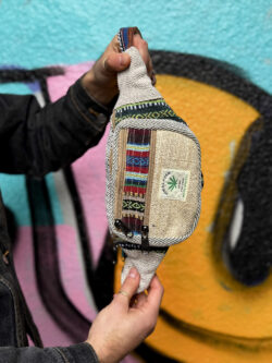 Kolorowa nerka Himalayan Hemp - beżowa kieszonka