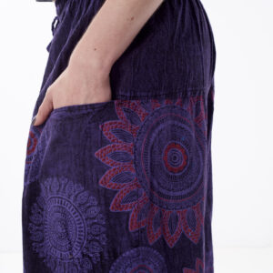 Szarawary w mandale - fioletowe