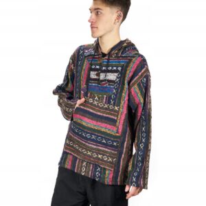 Bluza z bawełny gheri - etno róż