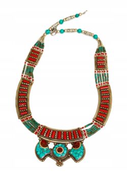 Kolia ze srebra tybetańskiego