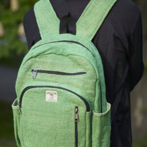 Zielony plecak z konopi Himalayan Hemp