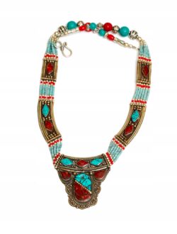 Kolia ze srebra tybetańskiego