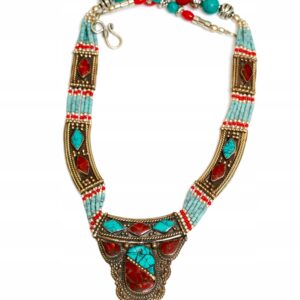 Kolia ze srebra tybetańskiego