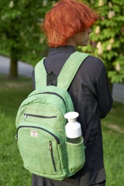 Zielony plecak z konopi Himalayan Hemp