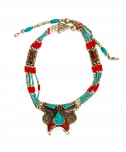 Kolia ze srebra tybetańskiego