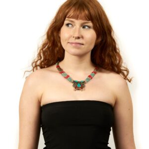 Kolia ze srebra tybetańskiego