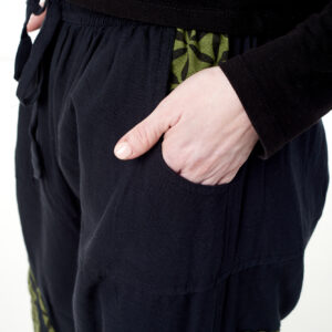 Spodnie bojówki - zielony Kwiat Życia