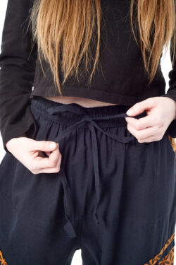 Spodnie bojówki - pomarańczowy Kwiat Życia