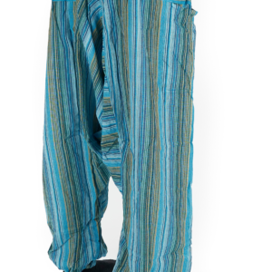 Szarawary niebieskie w paski Szarawary w paski - baby blue