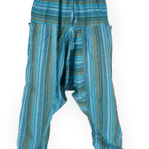 Szarawary niebieskie w paski Szarawary w paski - baby blue